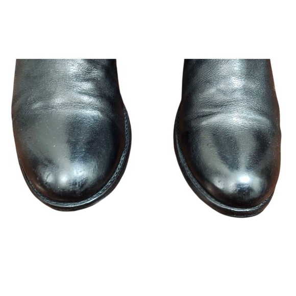 Frye Molly Gore Tall Boots Black Leather Riding Equestrian Style Sz 8B - Picture 3 of 15